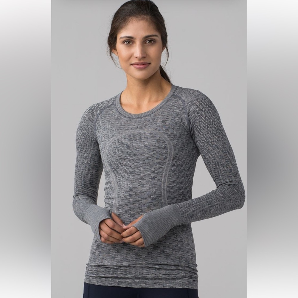 💫 Lululemon Swiftly Tech Long Sleeve 🩶 Heathered Grey | Size 12